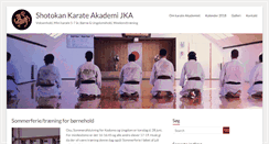 Desktop Screenshot of karate-akademi.dk