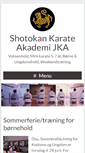 Mobile Screenshot of karate-akademi.dk