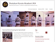 Tablet Screenshot of karate-akademi.dk